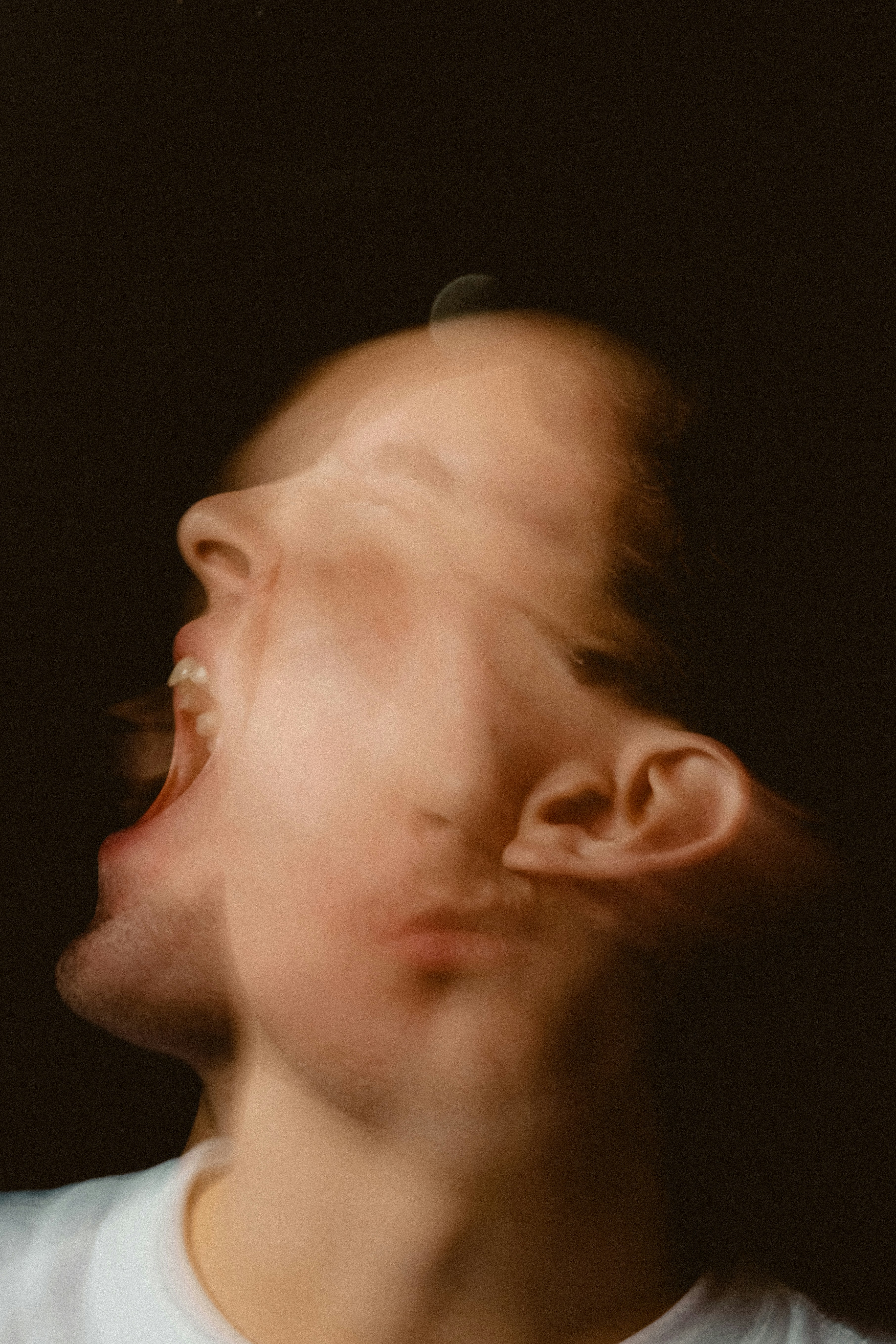 art about guy screaming