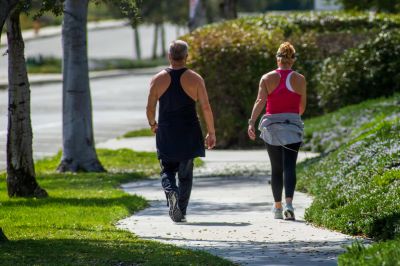 2 person walking