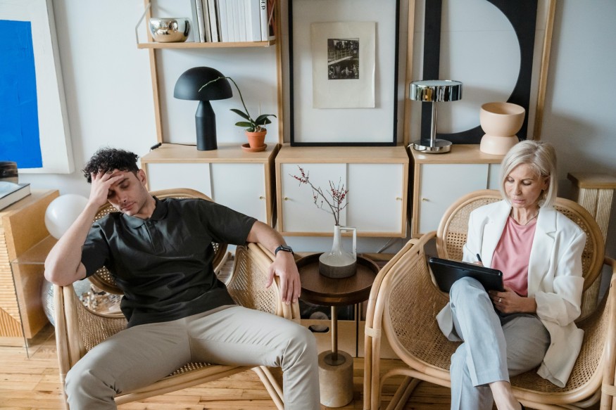 therapist with patient