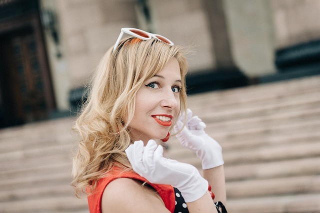 Girl with white teeth